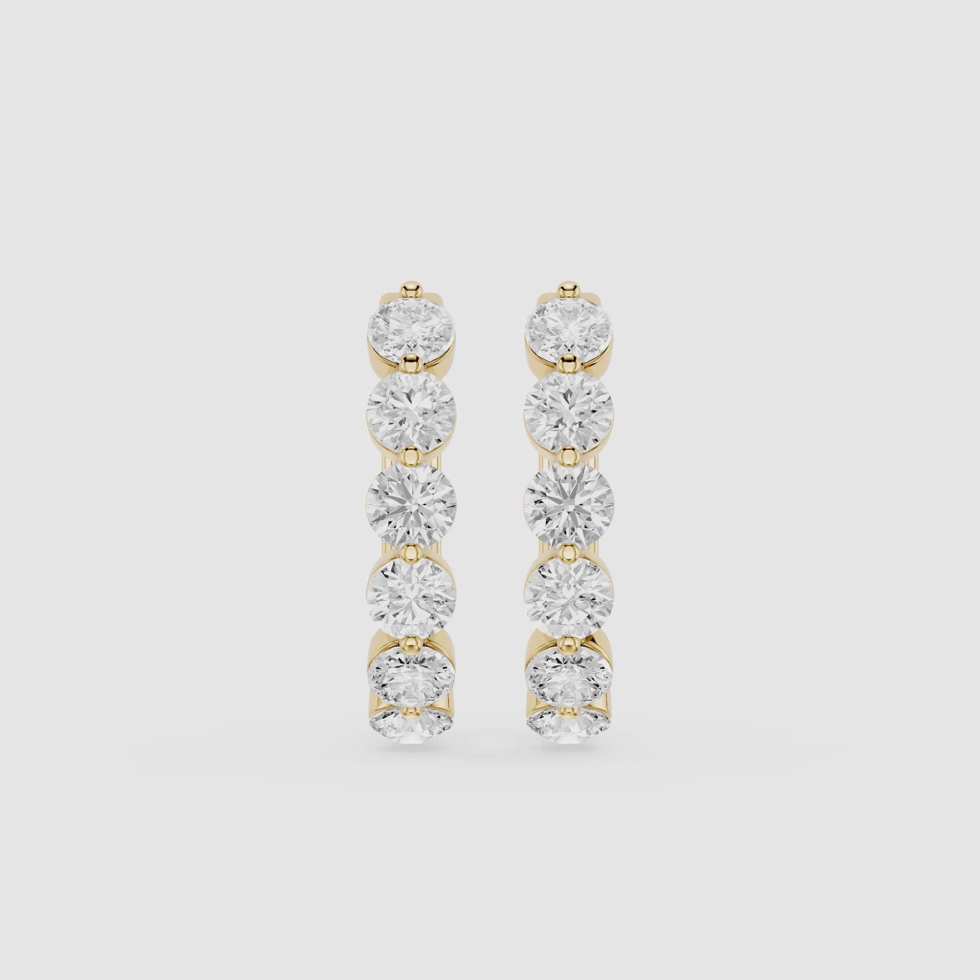 Lab Grown Diamond Journey Drop Earrings