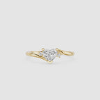 Heart Cut Lab Grown Diamond Solitaire Engagement Ring