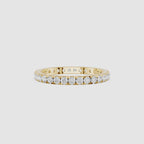 Round Diamond Half Eternity Band