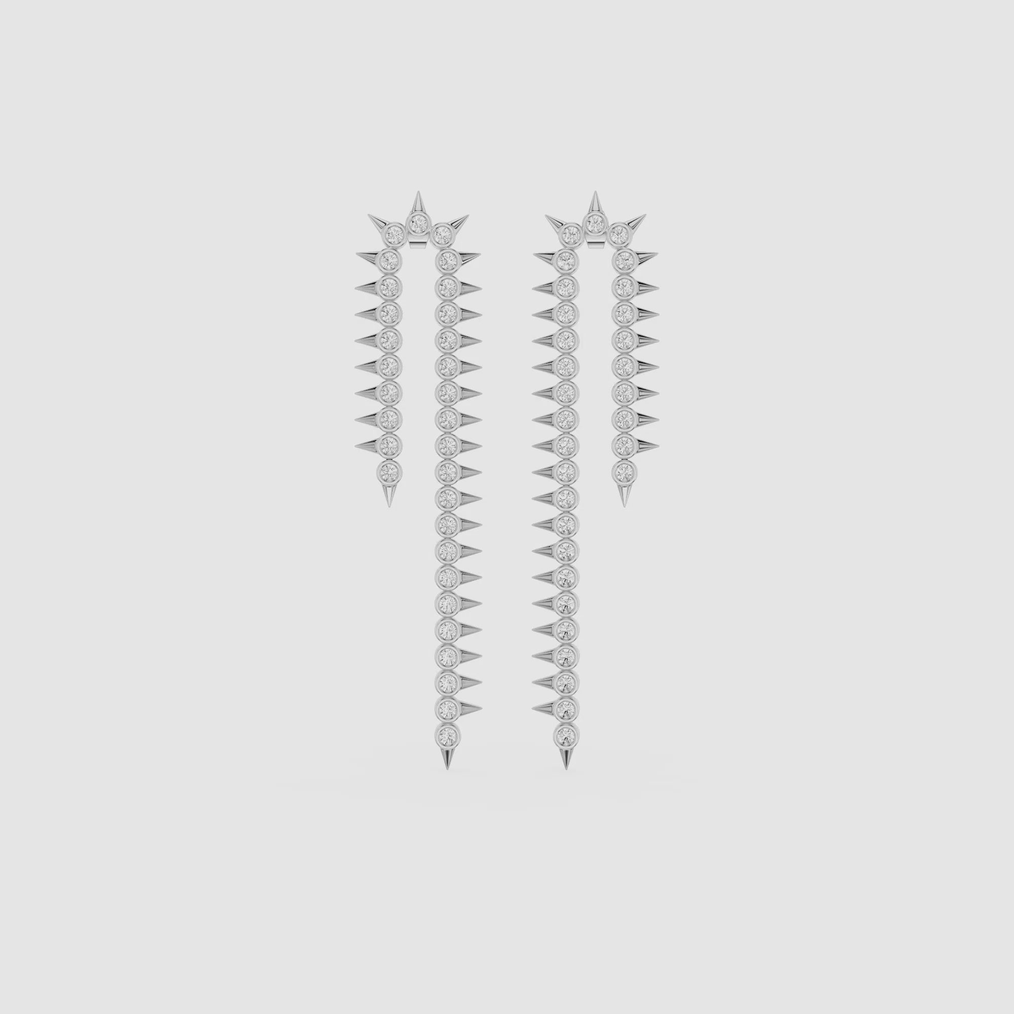 Celestial Cascade Lab Grown Diamond Drop Earrings