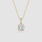 Round Lab Grown Diamond Classic Bail Pendant
