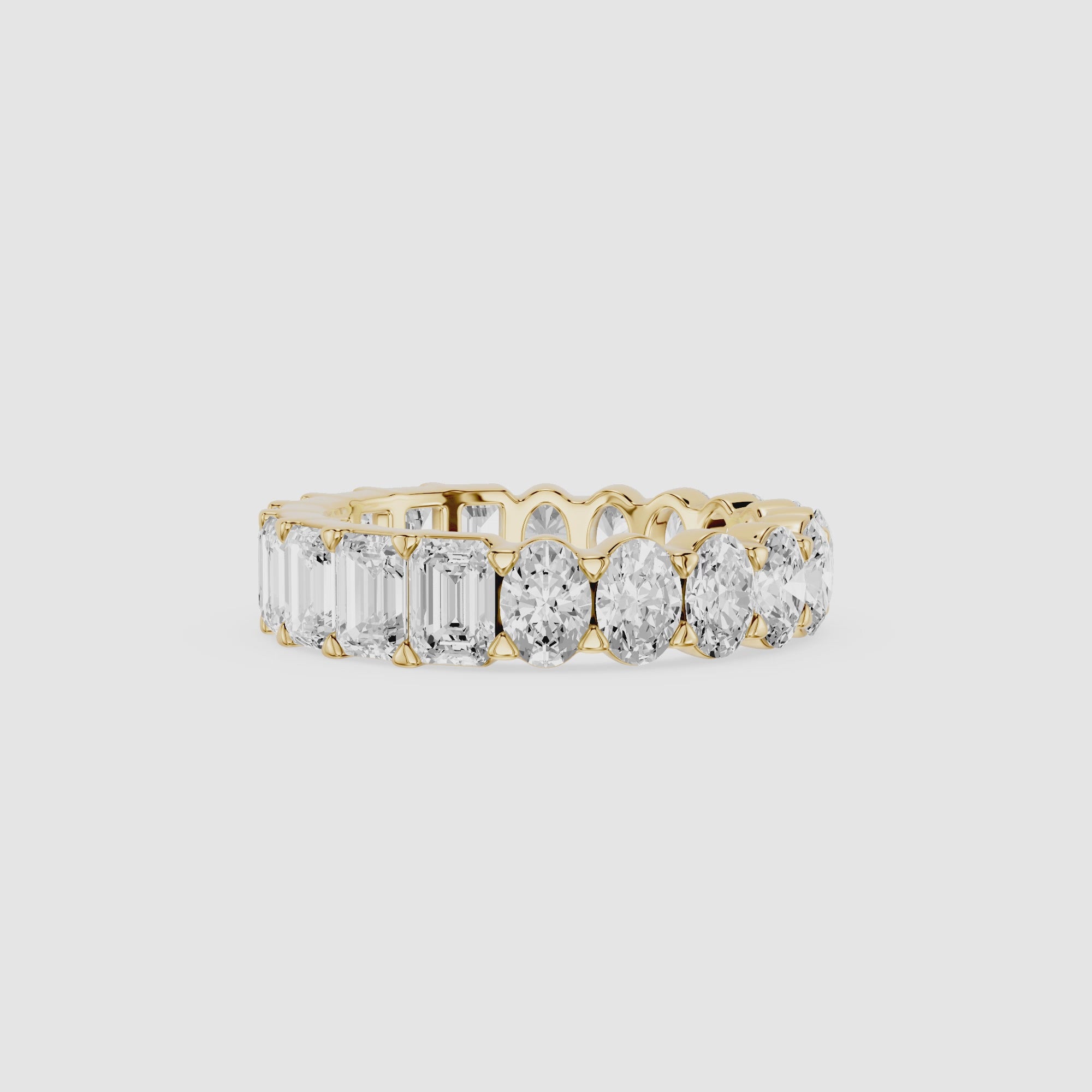 Mixed Shape Lab Grown Diamond Eternity Band Ring