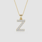Z Lab Grown Diamond Initial Pendant Necklace