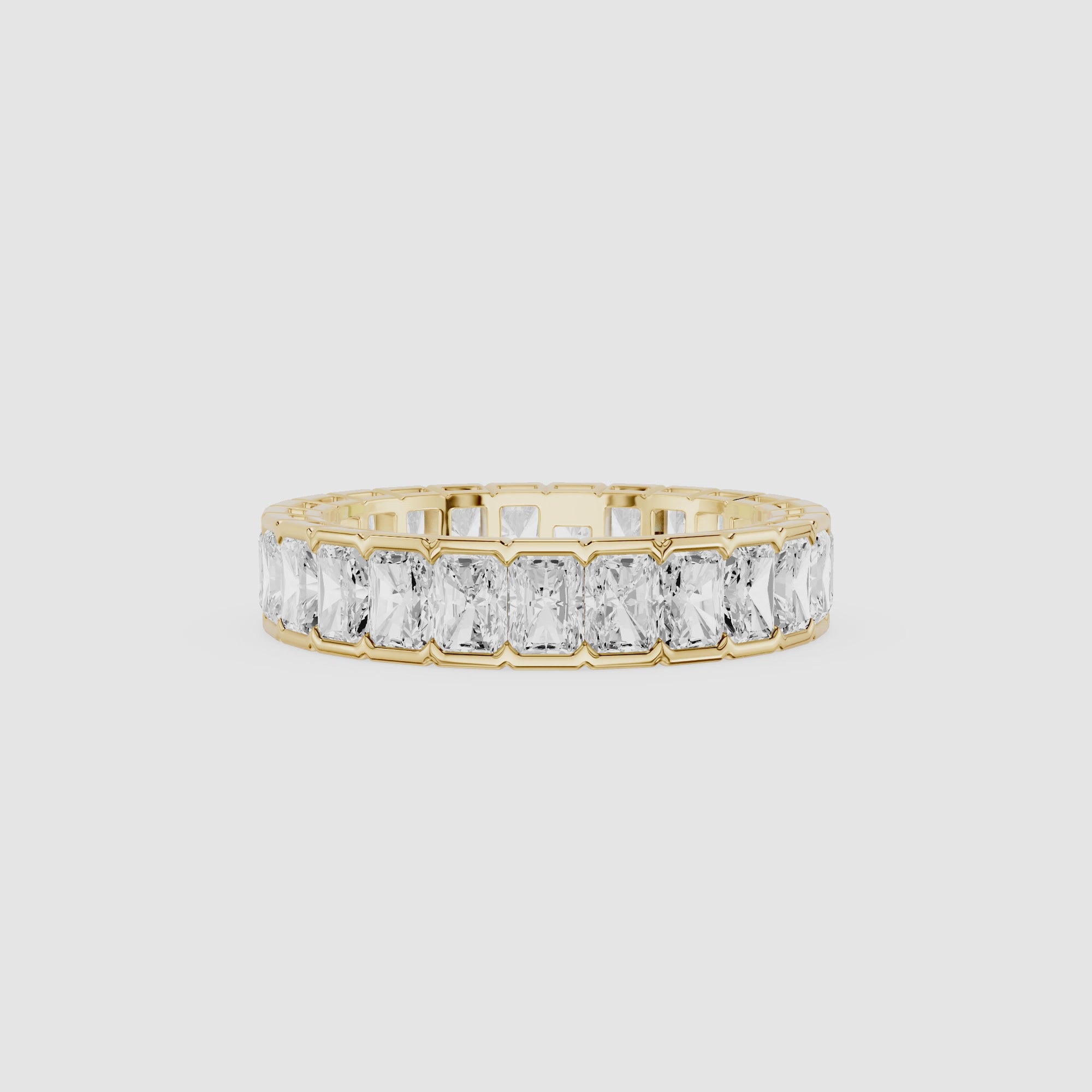 Radiant Cut Lab Grown Diamond Eternity Band Ring