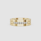 Round Cut Channel Set Lab Diamond Men's Ring