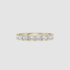Emerald Cut Lab Grown Diamond Full Eternity Ring