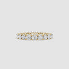 Round Cut Lab Grown Diamond Eternity Wedding Band