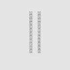 Infinity Line Lab Grown Diamond Drop Earrings