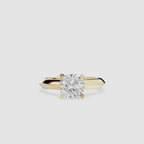 Cushion Cut Lab Grown Diamond Solitaire Engagement Ring