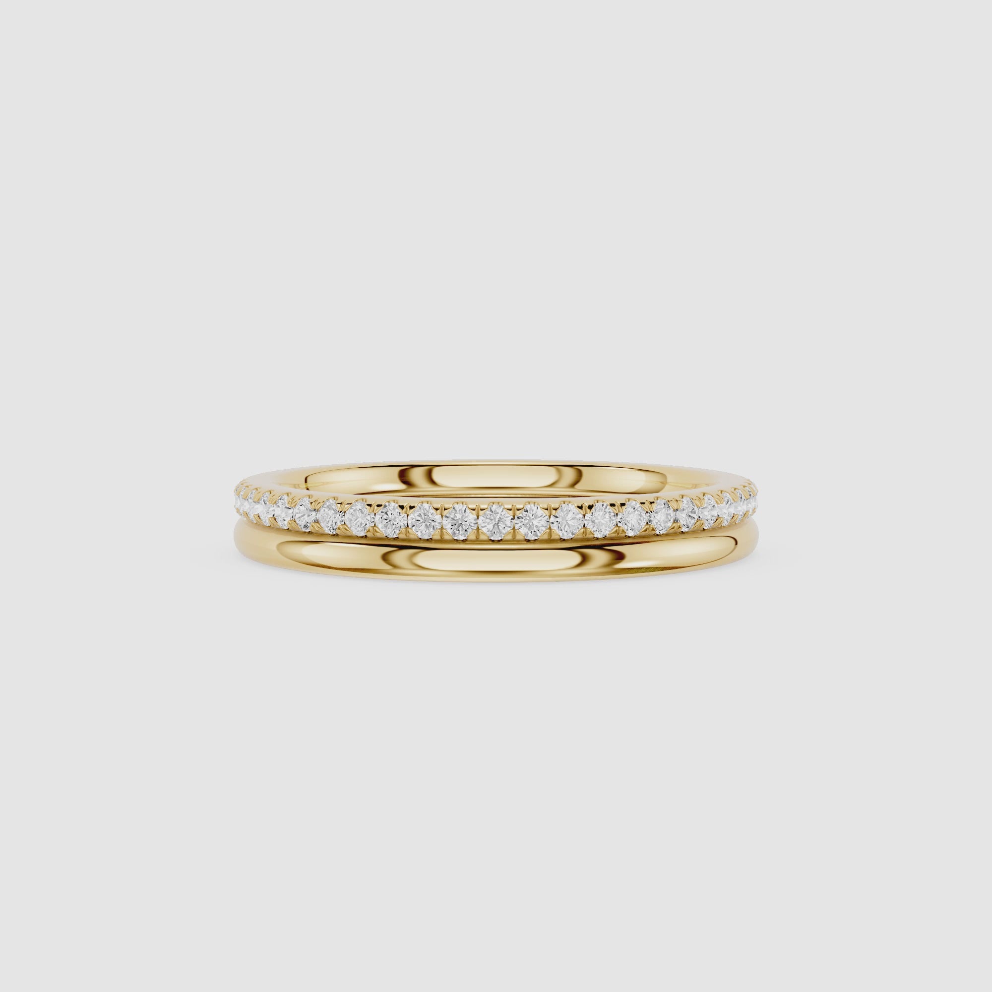 Twisted Diamond Infinity Lab Grown Diamond Wedding Band