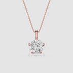 Round Brilliant Lab Grown Diamond Solitaire Pendant