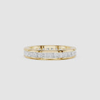 Princess Cut Lab Grown Diamond Channel Set Eternity Band