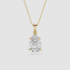 Pear Cut Lab Grown Diamond Solitaire Pendant