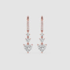 Celeste Heart Lab Grown Diamond Drop Earrings