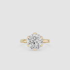 Round Solitaire Lab Diamond Engagement Ring