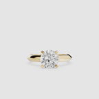Round Cut Lab Grown Diamond Solitaire Engagement Ring