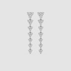 Blooming Grace Lab Grown Diamond Floral Drop Earrings
