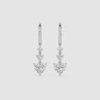 Celeste Heart Lab Grown Diamond Drop Earrings