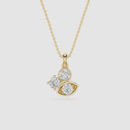Round Lab Grown Diamond Evil Eye Pendant Necklace