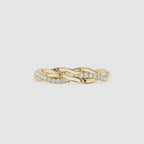 Twisted Diamond Infinity Lab Grown Diamond Wedding Band
